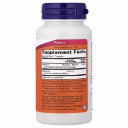 D3+K2 back NOW Vitamin D-3 & K-2 120 Capsules